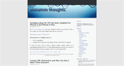 Desktop Screenshot of cinnamonthoughts.org